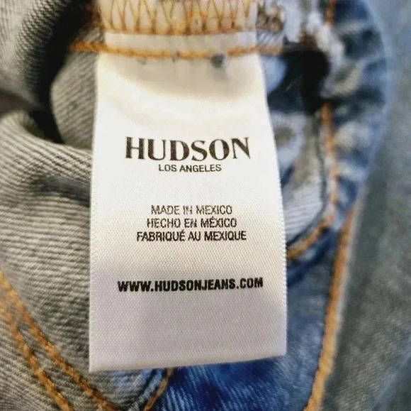 Hudson Classic Fitted Trucker Denim Jacket Size S/M - Picture 7 of 11